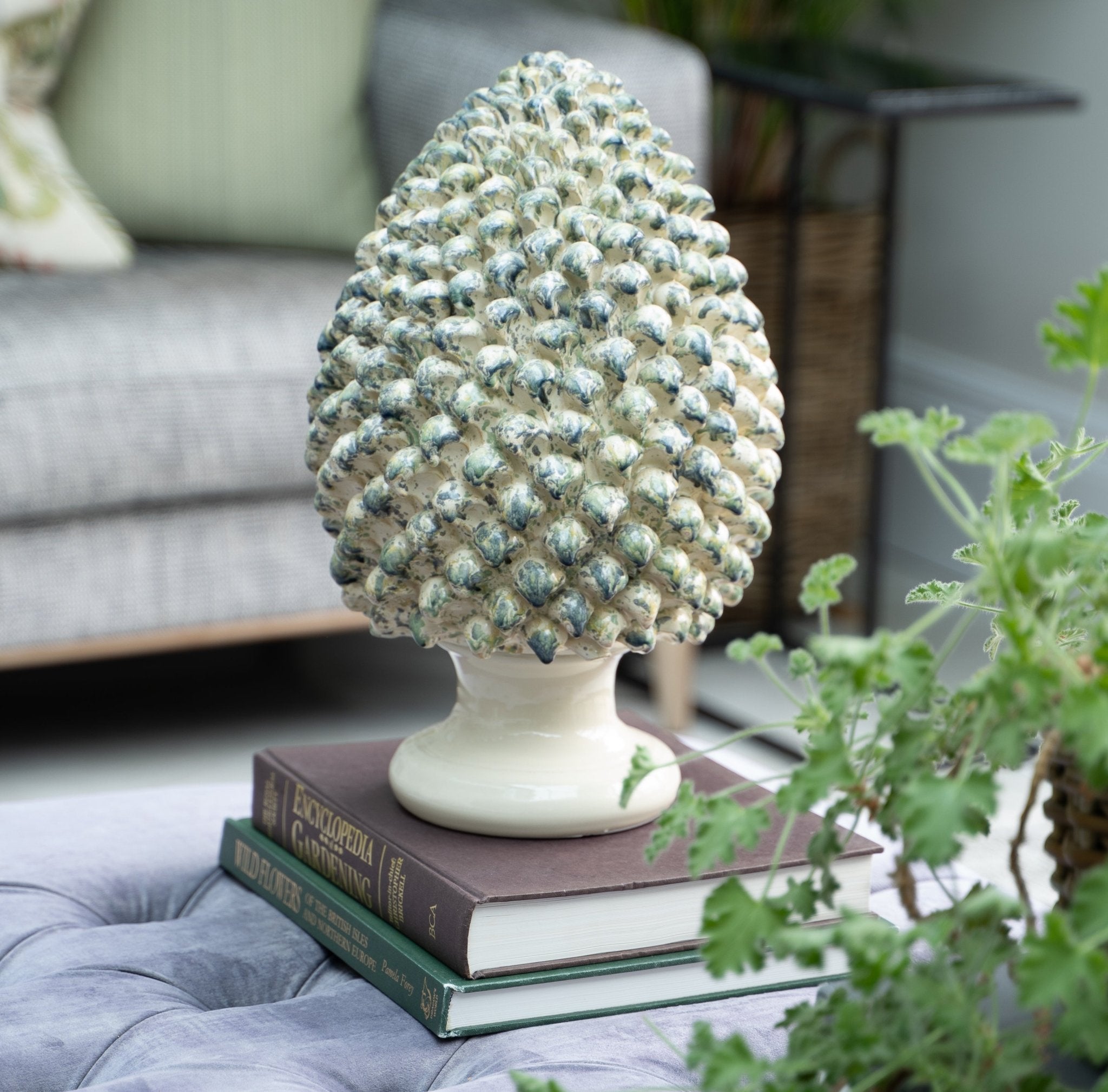 Olbia pinecone ceramic ornament — FREDA Home