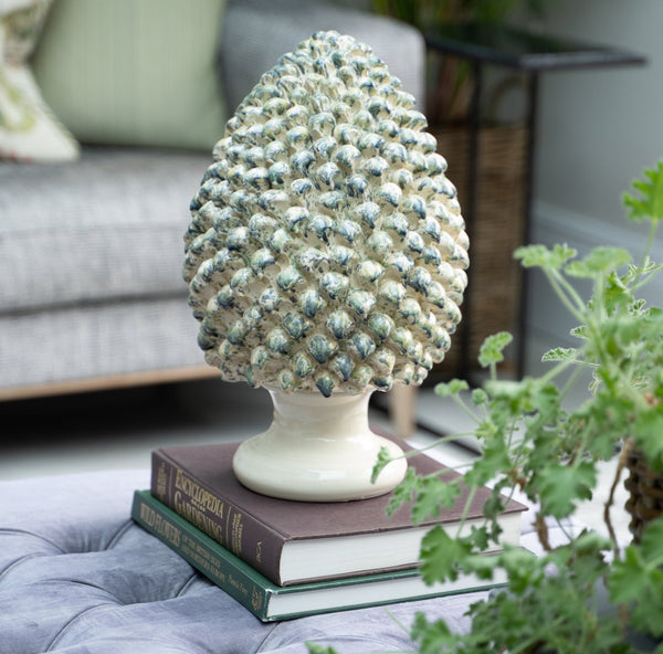 Olbia pinecone ceramic ornament — FREDA Home