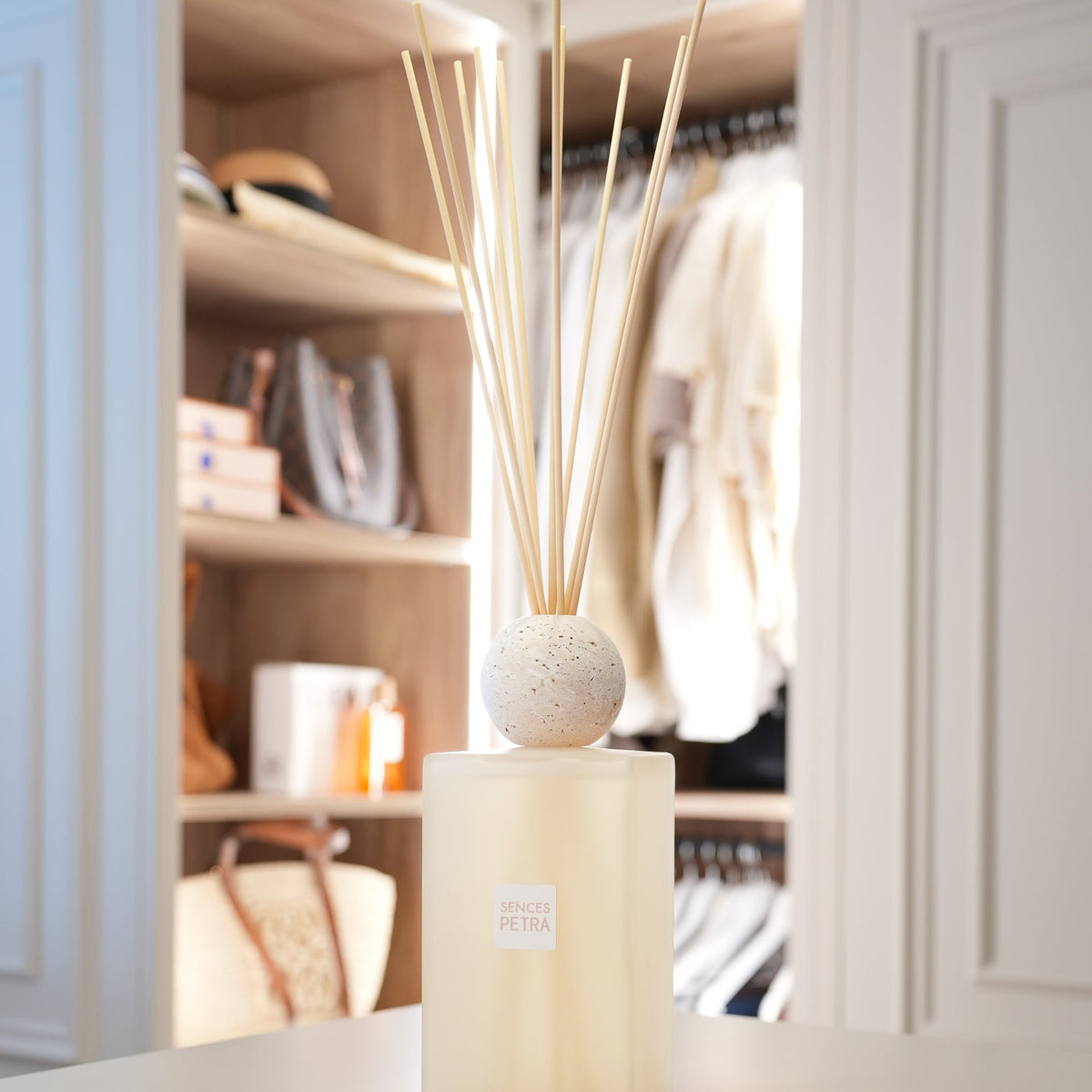 Petra Sences extra large reed diffuser, styled at home — FREDA Home