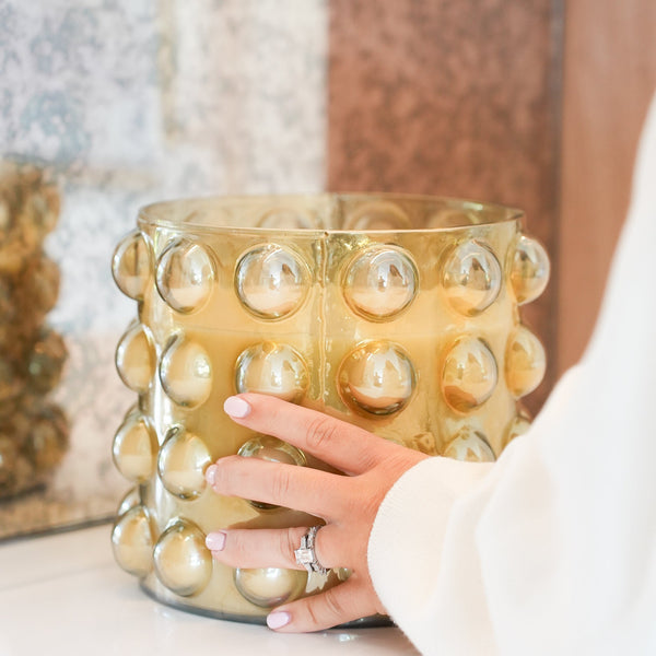 Bobble large sculptural candle, styled at home — FREDA Home