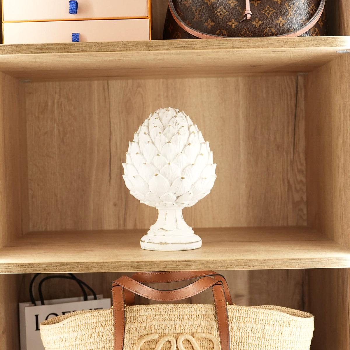 Artichoke ceramic ornament, styled at home — FREDA Home