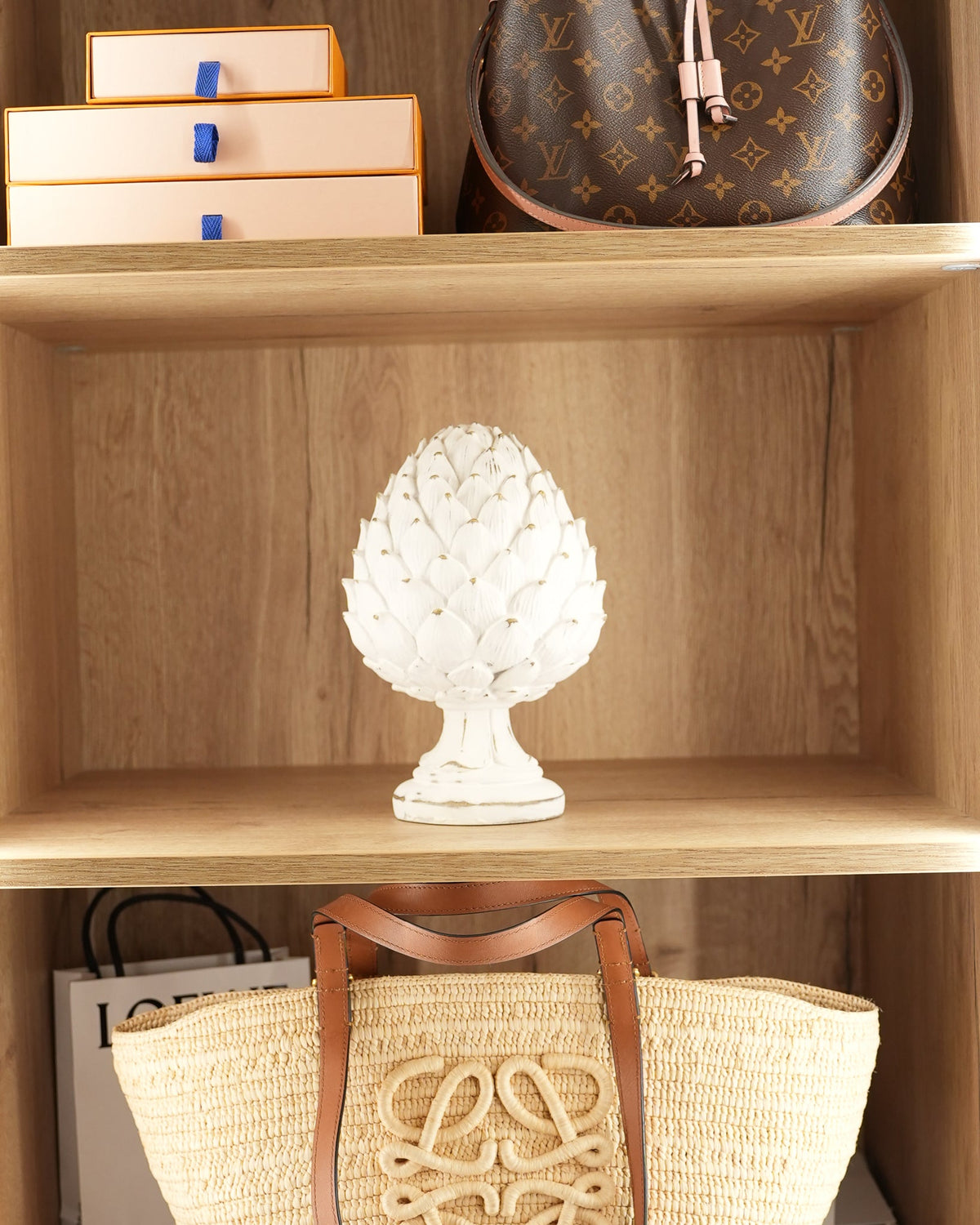 Artichoke ceramic ornament, styled at home — FREDA Home