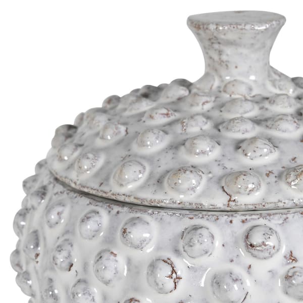 Bobble lidded ceramic jar — FREDA Home