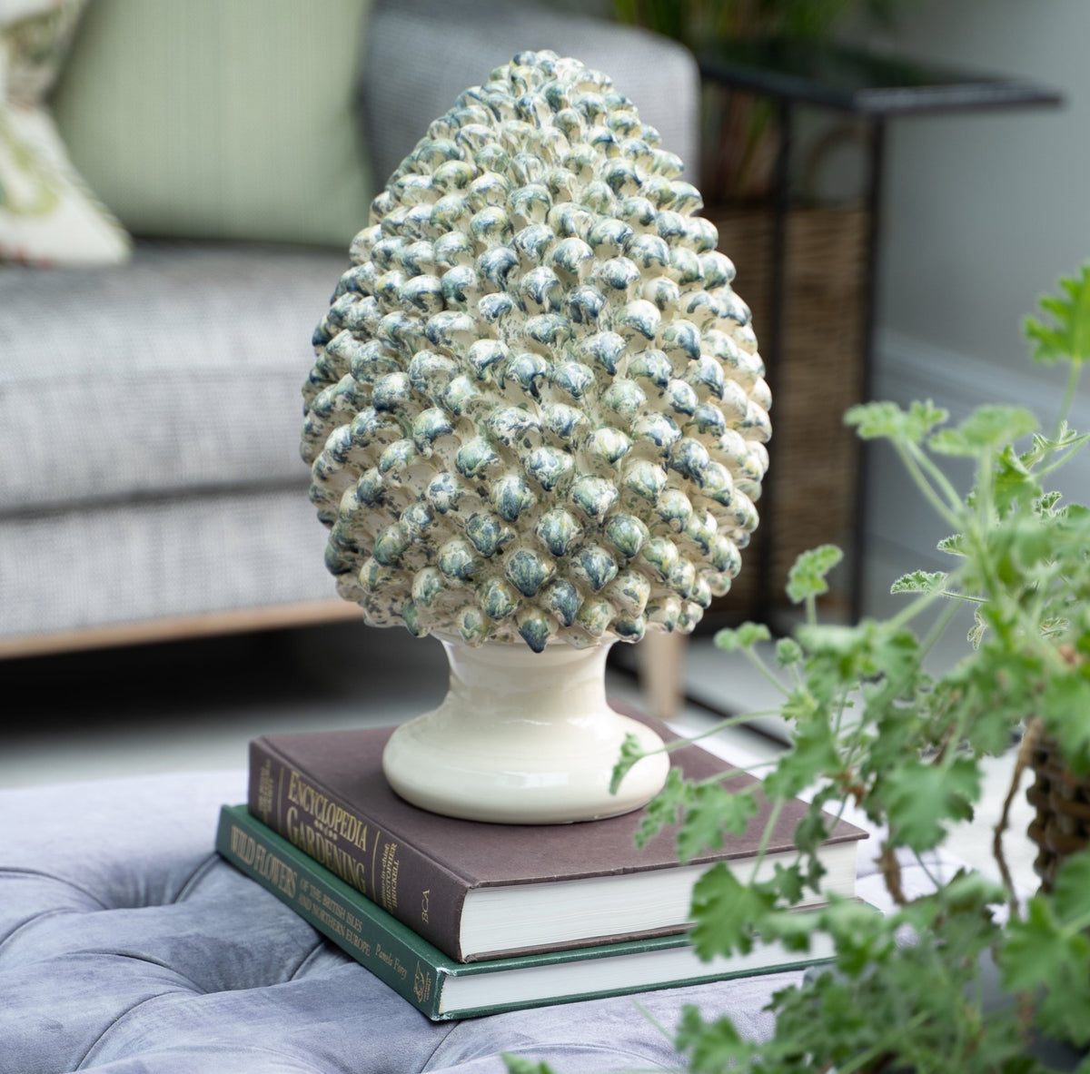 Olbia pinecone ceramic ornament — FREDA Home