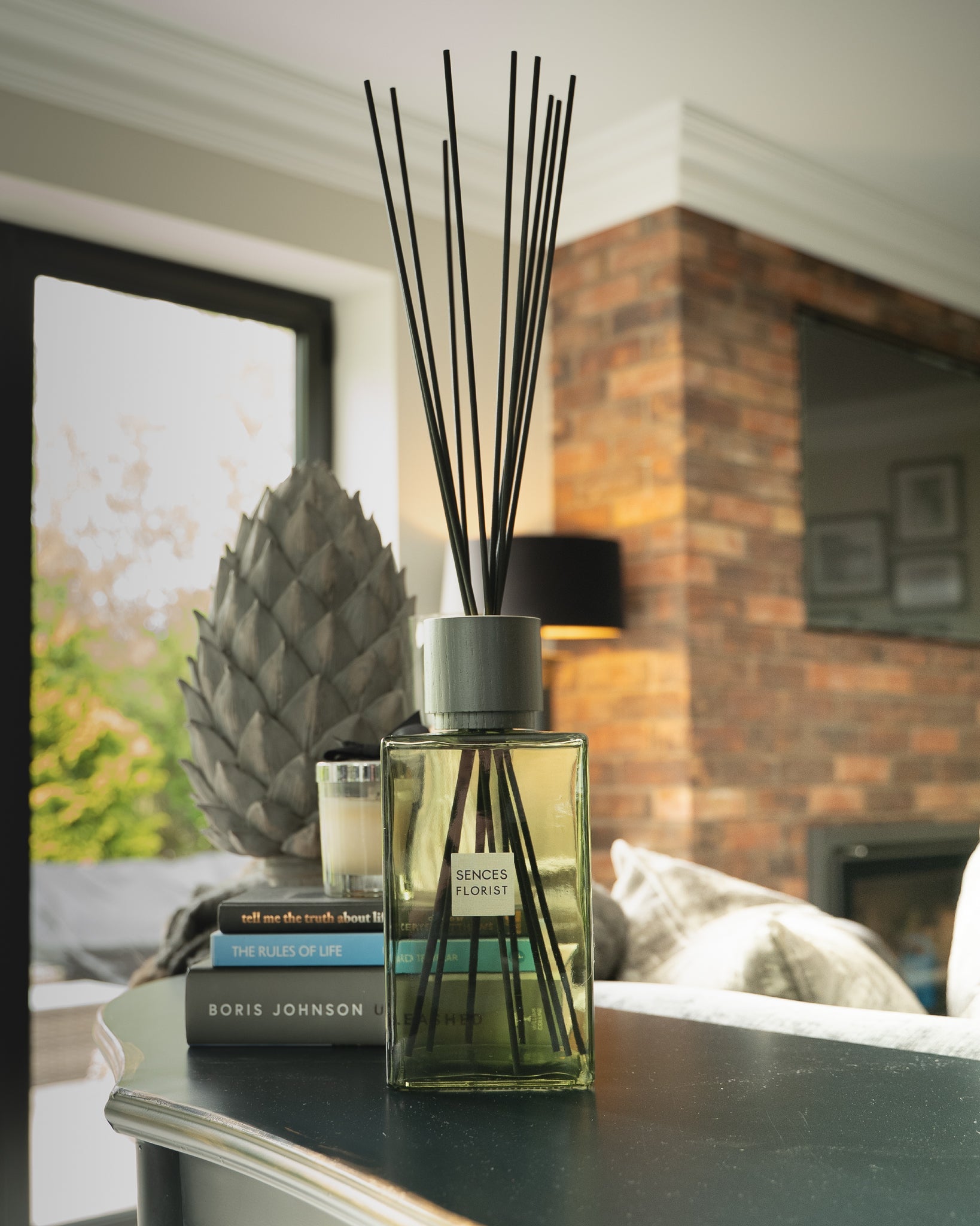 Florist Sences extra large reed diffuser, styled at home — FREDA Home
