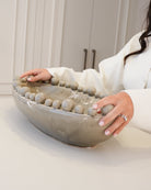 Oval Bobble ceramic bowl, styled at home — FREDA Home