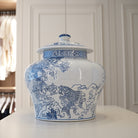 Chinese Carp lidded ceramic jar — FREDA Home